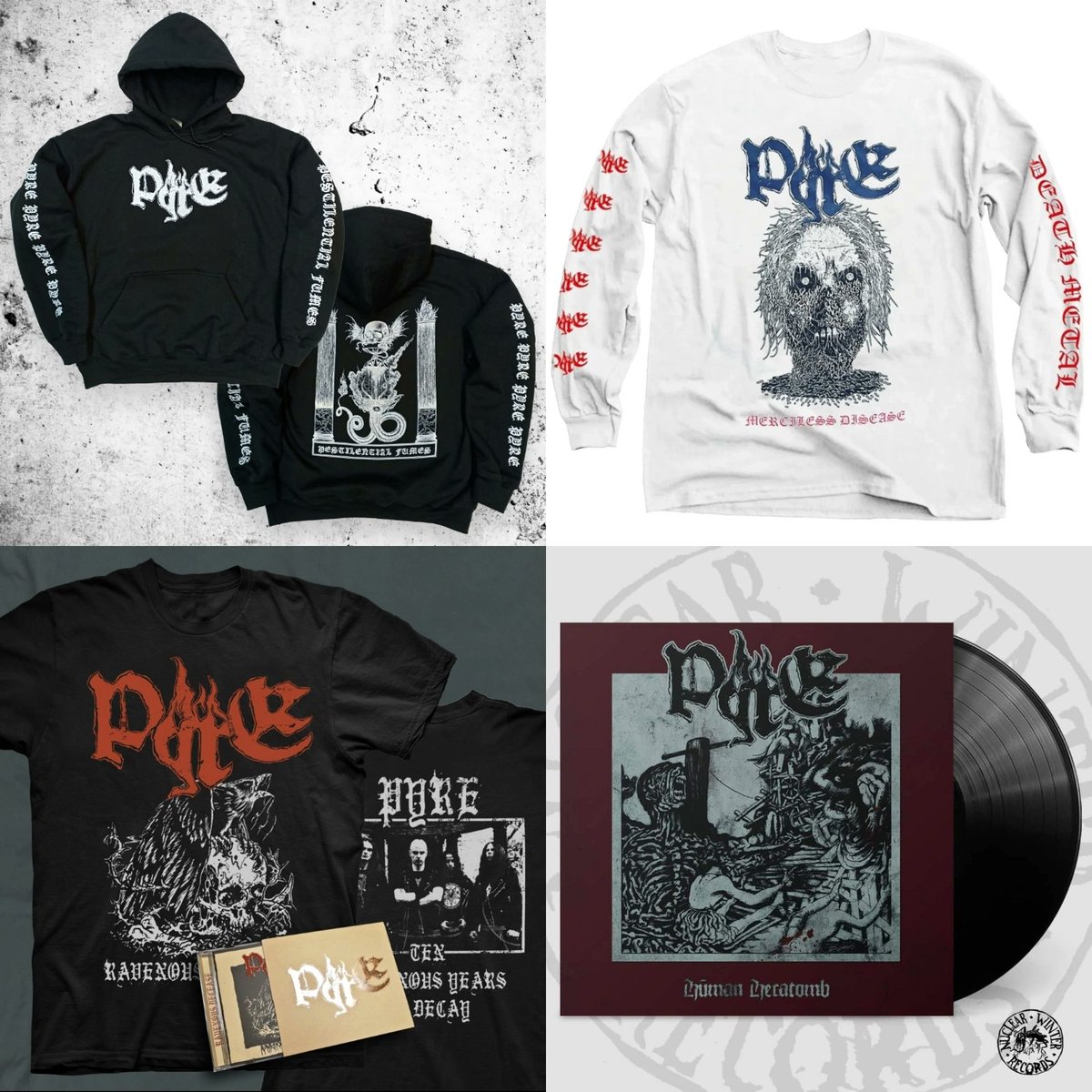 Pyreofdeath's tweet image. These merch items are available for shipping worldwide!
pyredeathmetal.bandcamp.com
Merciless weekend everyone!
#deathmetal #merch