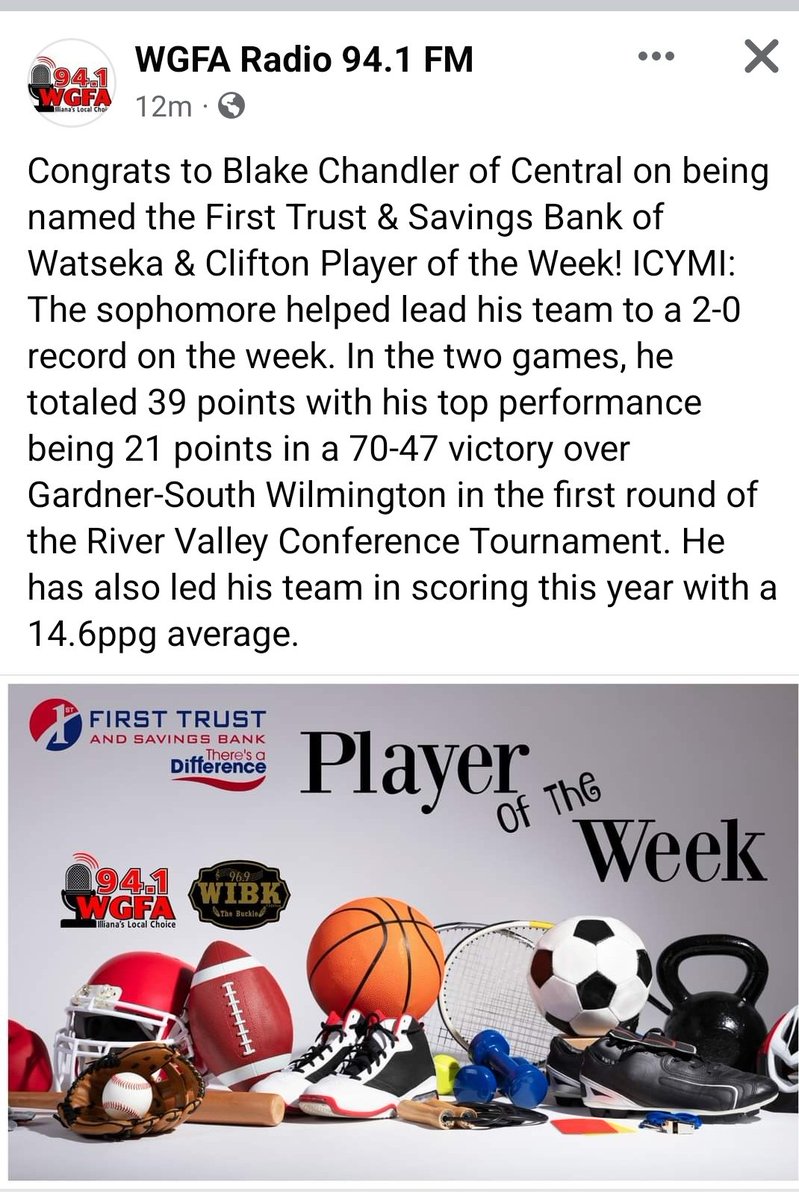 Andy Moore (@formooresports) on Twitter photo Congrats to Blake Chandler of <a href="/Clifton_Central/">Central High School</a> on being named the WGFA/WIBK Player of the Week! <a href="/ADcometsTPE/">DJ Harris</a> <a href="/BlockA2433/">Blake Chandler</a> Congrats to Blake Chandler of <a href="/Clifton_Central/">Central High School</a> on being named the WGFA/WIBK Player of the Week! <a href="/ADcometsTPE/">DJ Harris</a> <a href="/BlockA2433/">Blake Chandler</a>