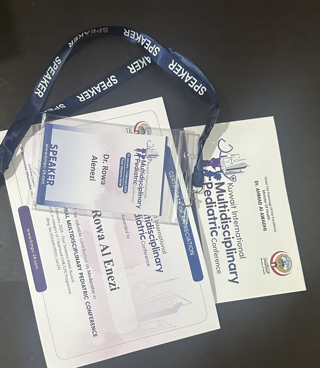 rowa_alenezi's tweet photo. Kuwait International Multidisciplinary Pediatric Conference (KIMPC)

03.02.2024

Research title: Short-term Outcomes of Infants Born at More than 35 Weeks Gestation with Low Cord pH<7.1 in Kuwait

First time presenting at a conference and I won best presentation 🫡❤️ https://t.co/pXorALeGgR