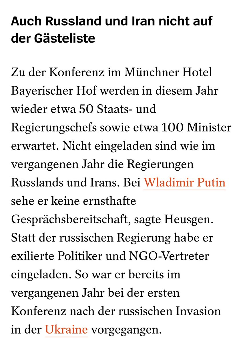 n_roettgen's tweet photo. Eine sehr gute Entscheidung. Terrorstaaten wie #Russland &amp; das Mullah-Regime im #Iran haben keine Handshakes verdient als, sei nichts gewesen. Wer andere Staaten überfällt und das eigene Volk terrorisiert, gehört international geächtet. #MSC24 https://t.co/FEazg8KtC1
