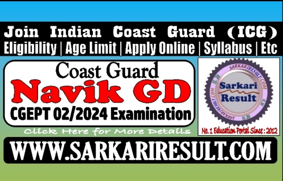result_sarkari9's tweet photo. Coast Guard New 10+2 Recruitment 2024🔔
🤜Post : Navik GD 
🤜Age : 18-22 Years
🤜Last Date : 27/02/2024
#SarkariResult #CoastGuard 
Click to Know More &amp; Apply Online : 👇
https://t.co/BDH4GddQIS… https://t.co/wv4F5zoBNg