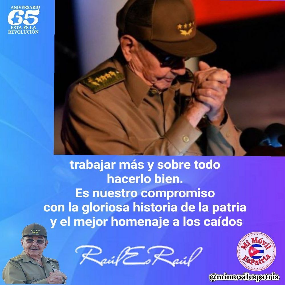 Ayer se anunciaron movimientos de cuadros. La renovación es natural. Decía Raúl el 1/01/24: "A todos nuestros cuadros los convoco a meditar cada día sobre qué más puede hacerse (...), a encontrar soluciones realistas con lo que tenemos". Éxitos a todos: #UnidosXCuba, ¡podemos!