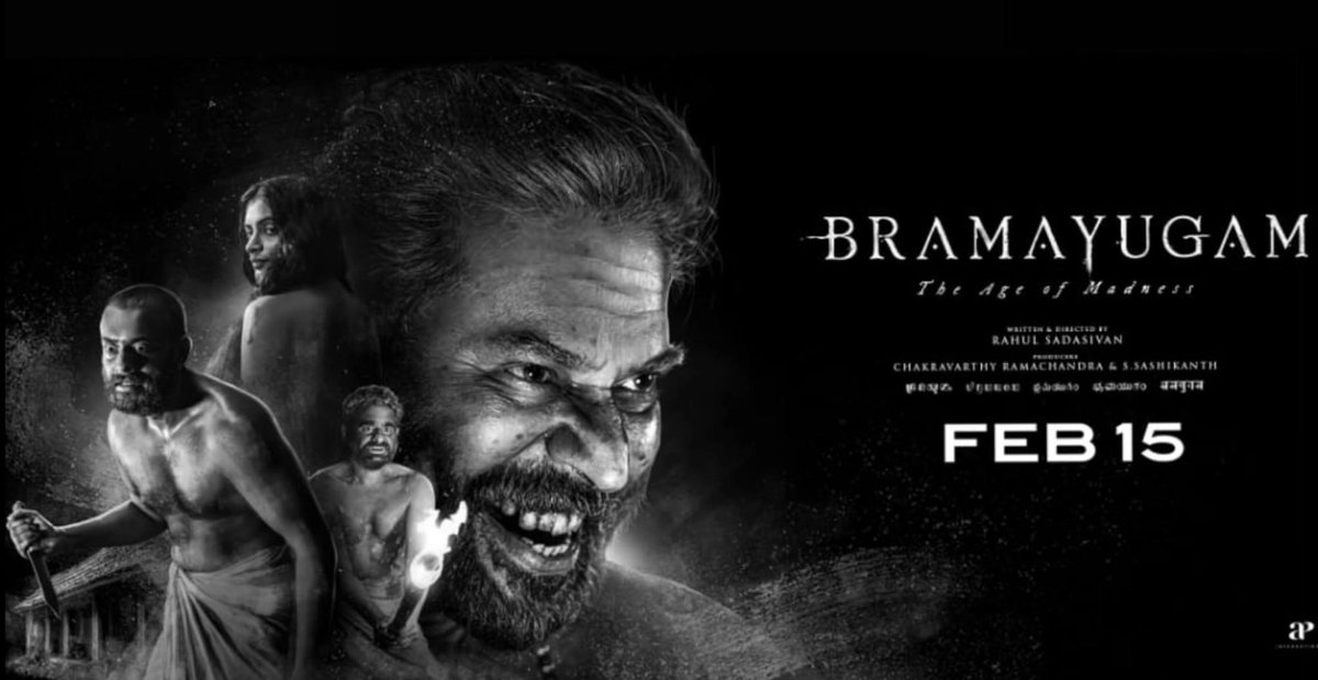 MegastarShine10's tweet photo. #Bramayugam First Ever Black and White Movie In Modern Era 🛐

It's time for a terrific theatre experience 💯
#Mammootty @mammukka https://t.co/slXLiSZ7WY