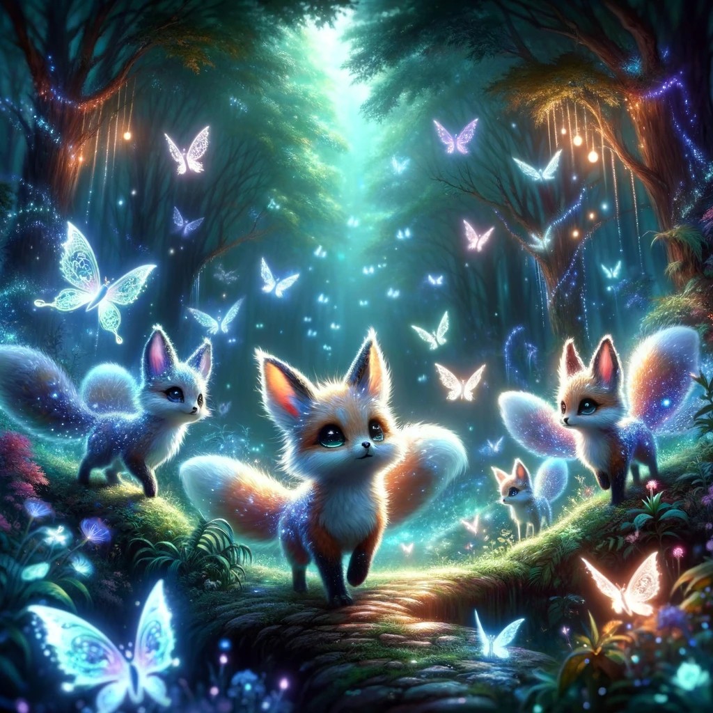 Lumifern Foxkits of the Glimmergrove