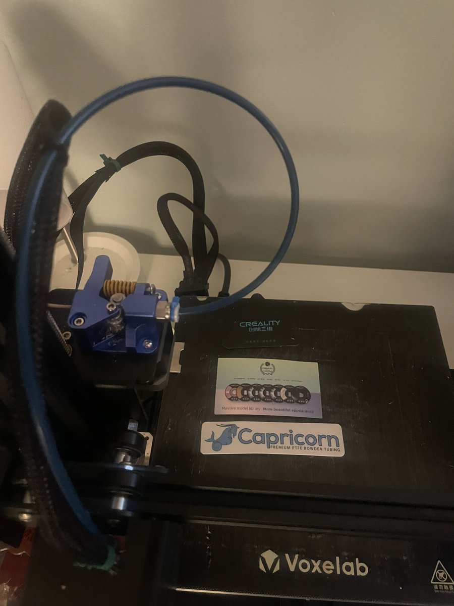 ZelliMakerSpace's tweet photo. Upgraded my #VoxelabAquila with a brand new blue #CrealityBowdenTube! Hoping for smoother, cleaner #3dprints Wish me luck! #3dprintinglife #makerlife #filamentfun
#3dprintingcommunity #3dprintermods #PTFEtube #Aquilaupgrade https://t.co/S28r2HVksG