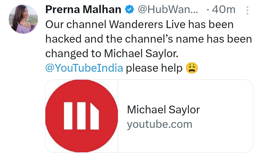 Posting on X, @HubWanderers requested the YouTube team to reinstate her account. She had over 3.11 million subscribers.

#PrernaMalhan #WanderersLive #TravelInfluencer #News #WhosThat360