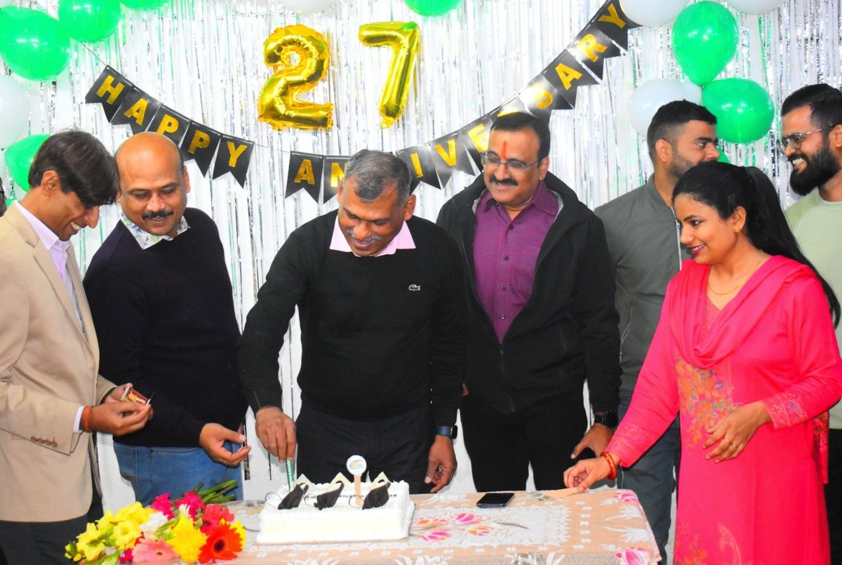 citizens_cf's tweet photo. Today @citizens_cf celebrates 27 successful years, teamed up with the birthday of our Secretary cum CEO, Mr. @GaneshReddys7. A joyous day at the office, here's to many more years filled with love, laughter, and happiness. #CFat27 #CitizensFoundation https://t.co/DyrIs3Thxg