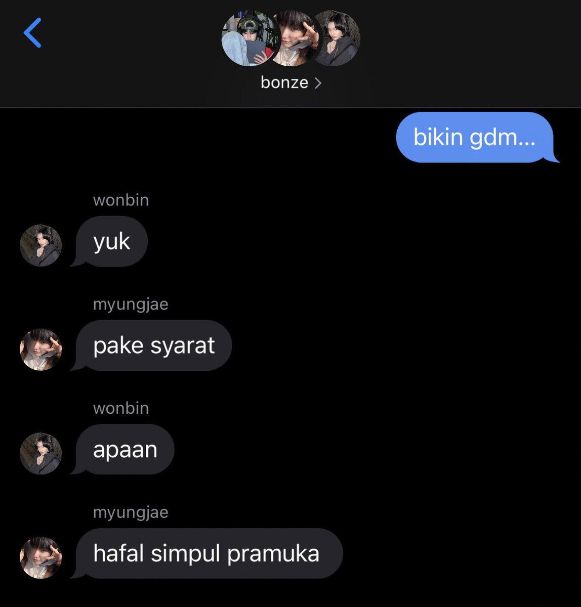 We, Bonze, are searching for members from BOYNEXTDOOR and RIIZE to join us, where we'll have various enjoyable activities together. The details are listed in, and, of course, we have specific criteria in the picture below. Please reply with dasa dharma pramuka, and good luck!