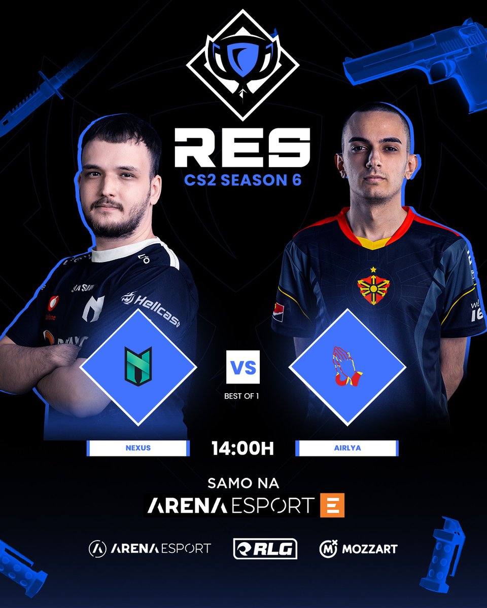 REScircuit_EN's tweet photo. First match of the day is starting soon, tune in!
⚔️: @NexusGamingRo vs #AIRLYA
📺: https://t.co/z6pwKVhzeb
#RESTour https://t.co/STXm3bbOu9