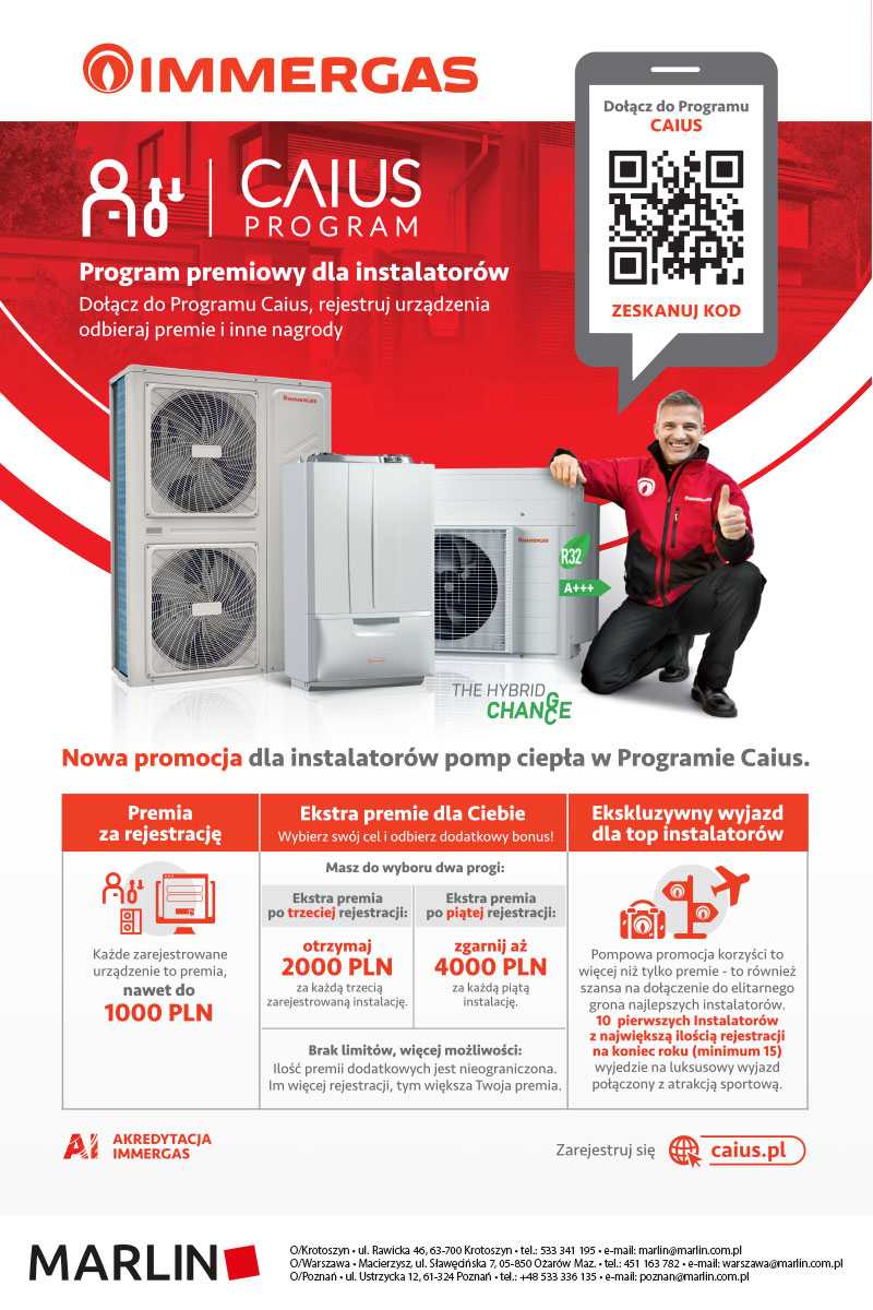 marlinhurtownia's tweet photo. Program premiowy skierowany do instalatorów uczestników Programu #Caius!📷 + PROMOCJA MARLIN na pompy ciepła #Immergas #Magis M. Sprawdź najnowszy #newsletter #Marlin. https://t.co/nJWYJxpqb8