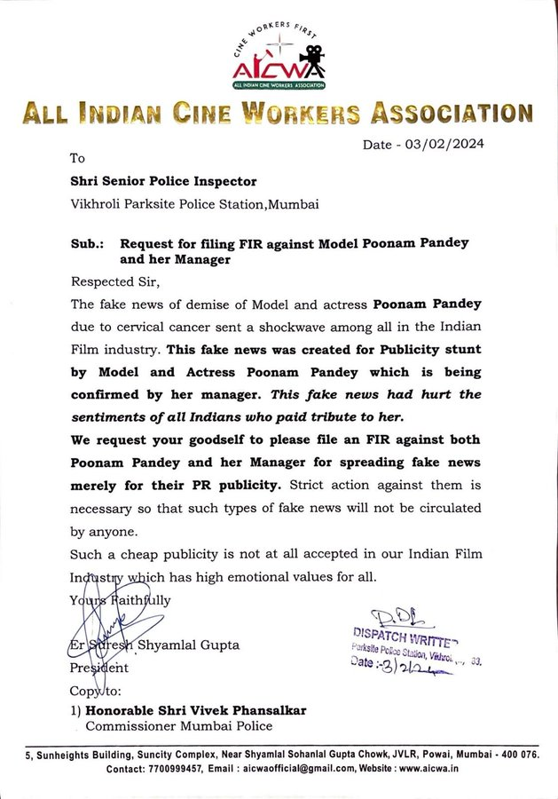 DeeEternalOpt's tweet photo. Okay, let us wait and watch if @iPoonampandey
is at all arrested for peddling lies about her death & promoting an untested #vaccine!
@iPoonampandey should name the people who made her do this, just one day after #Budget2024
https://t.co/6L3IyTlalw https://t.co/4SvEnFxKrb