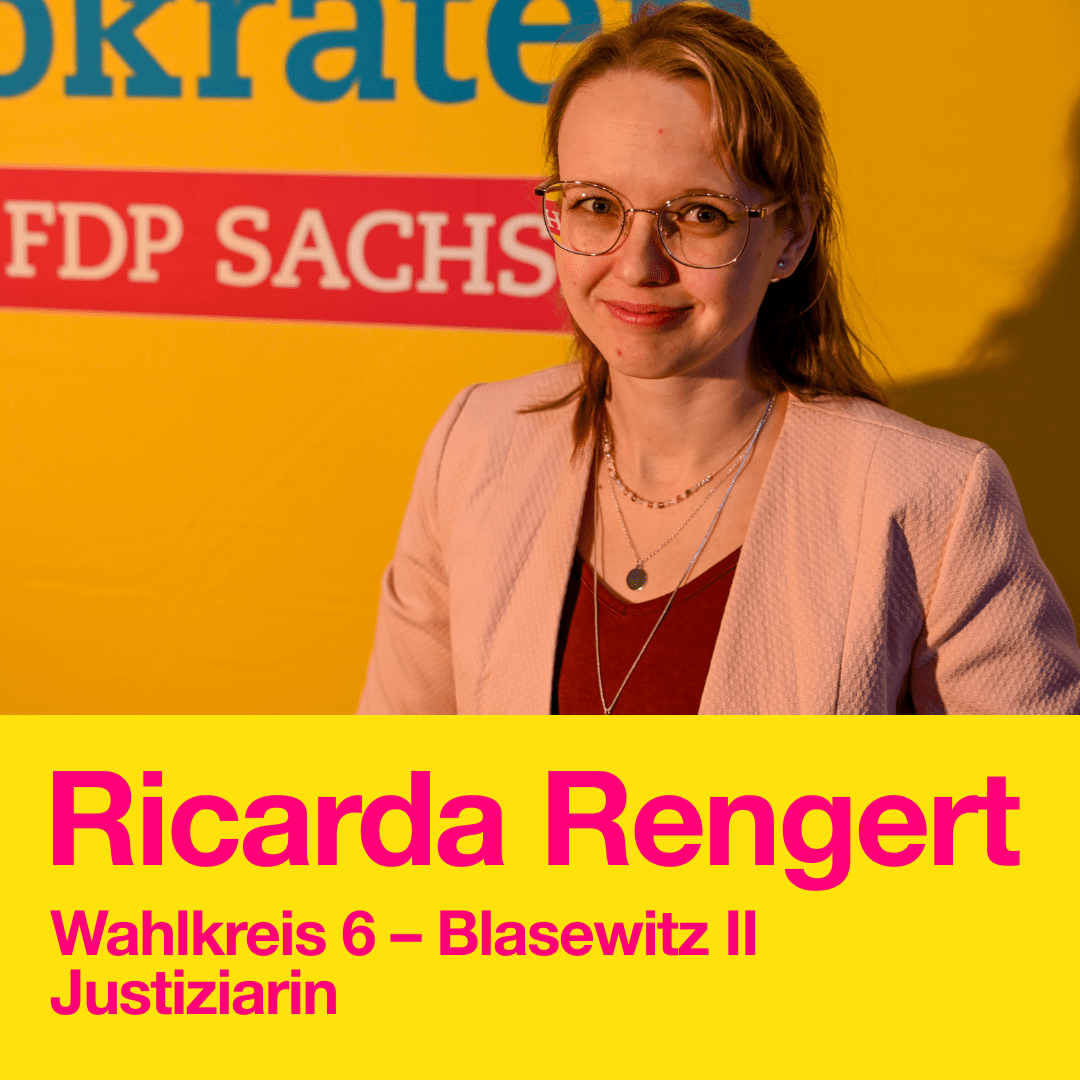 fdpdresden's tweet photo. Im Wahlkreis 6 – Blasewitz II kandidiert die 36-Jährige Justiziarin Ricarda Rengert. 💪 #StaDDrat https://t.co/ByLLcXLFoW