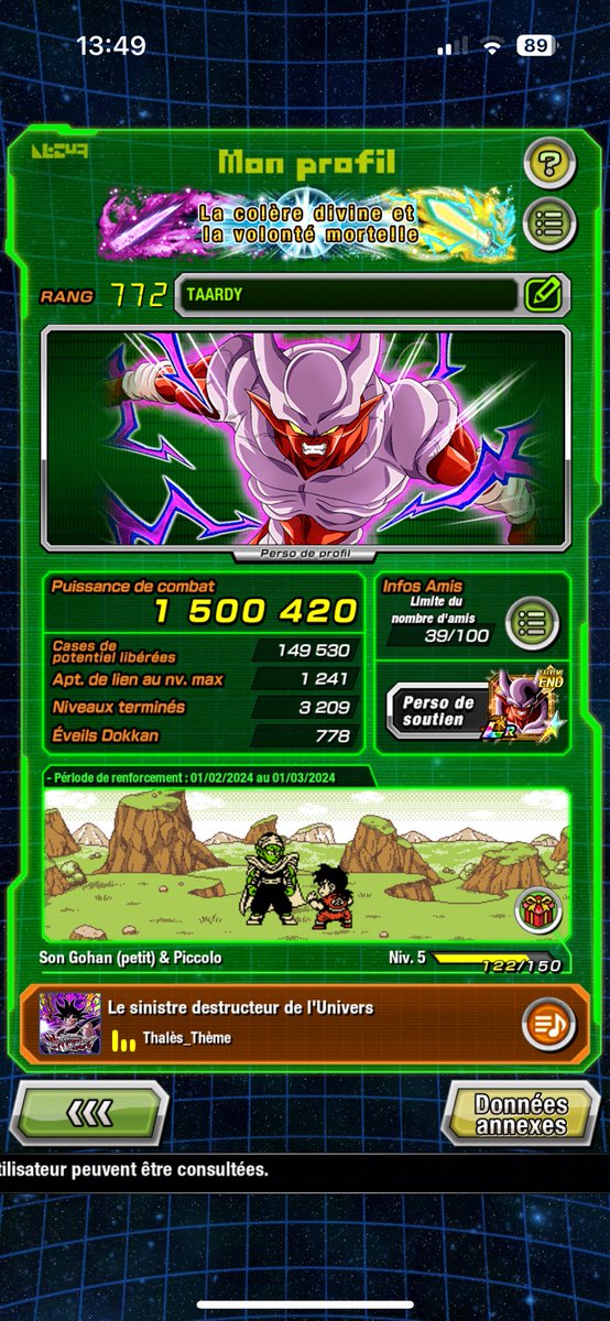 Taaaardy's tweet photo. Ok ! 

Le cap des 1M5 ✨

#dokkanbattle https://t.co/IrEHPx1p2F