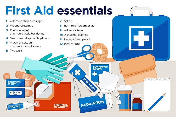 First Aid knowledge. Ensure employees are trained in basic first aid. Immediate response to injuries can make a significant difference. Having a well-equipped first aid is equally important.
#SafetyFirst 
#FirstAid 
#NCOSHAU