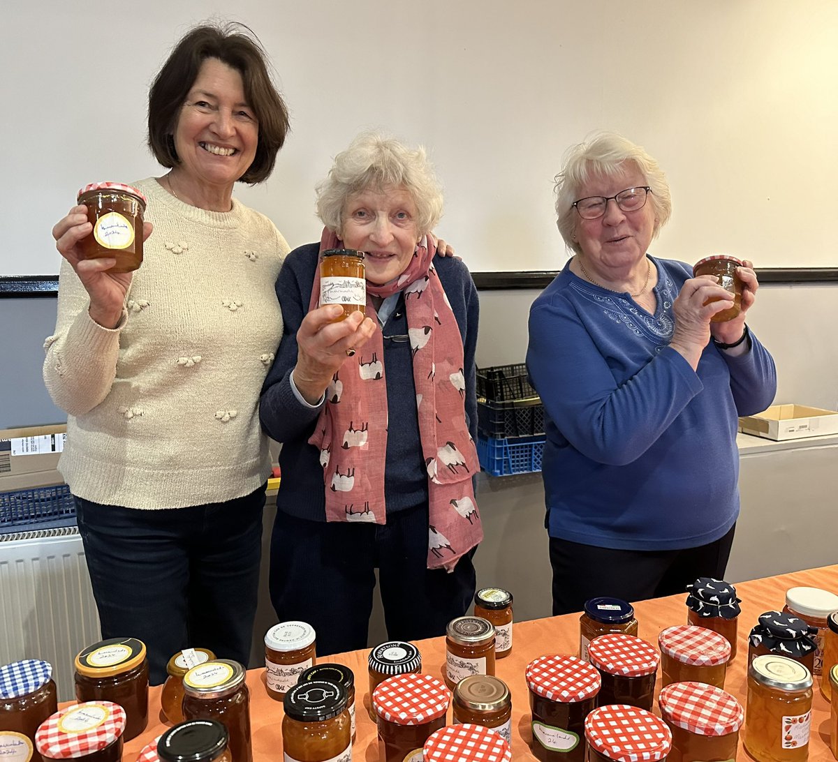Horsted Keynes Tuesday Group volunteers raising funds for <a href="/HighGround_UK/">HighGround Charity UK</a> at their Marmalade sale this morning. Lots of home made goodies on sale and lots of different marmalades taken home to sample! <a href="/HighGroundBoss/">Anna Baker Cresswell</a> #Sussex