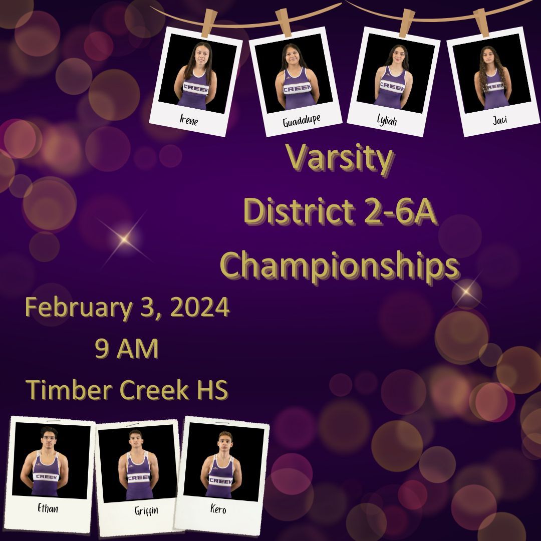 TCHSWrestling's tweet photo. These Falcons will wrestle for the last time at home in the District 2-6A championships. All varsity wrestlers will see if they can punch their ticket to regionals! #FalconStyle #OnePercent https://t.co/sURvq2oQXY