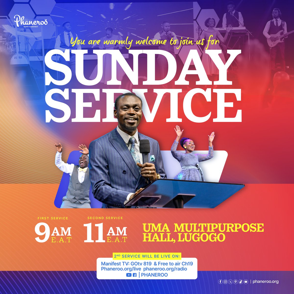 Phanerookampala's tweet photo. Phaneroo Sunday Service 282 expounded on how to deal with familiarity. 

Divine wisdom instructs us to honour those that are ahead of us both spiritually and in the walk of life. 

By this, we appropriate the graces designed by God to promote and advantage us. Hallelujah.

Please join us this Sunday, 4th February 2024 for #PhanerooSundayService 283

You are blessed.
