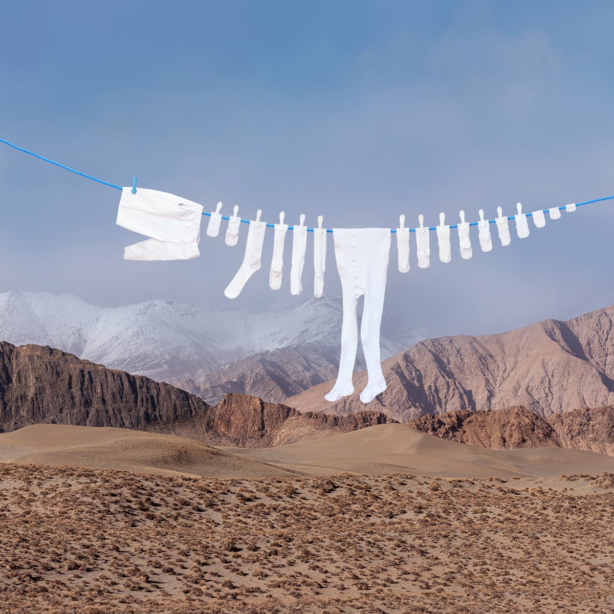 Artist Helga Stentzel's fun clothesline  creatures series #WomensArt