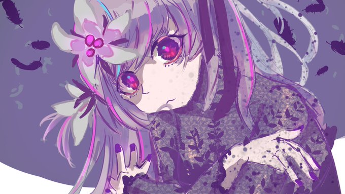 「紫髪 紫」のTwitter画像/イラスト(新着)