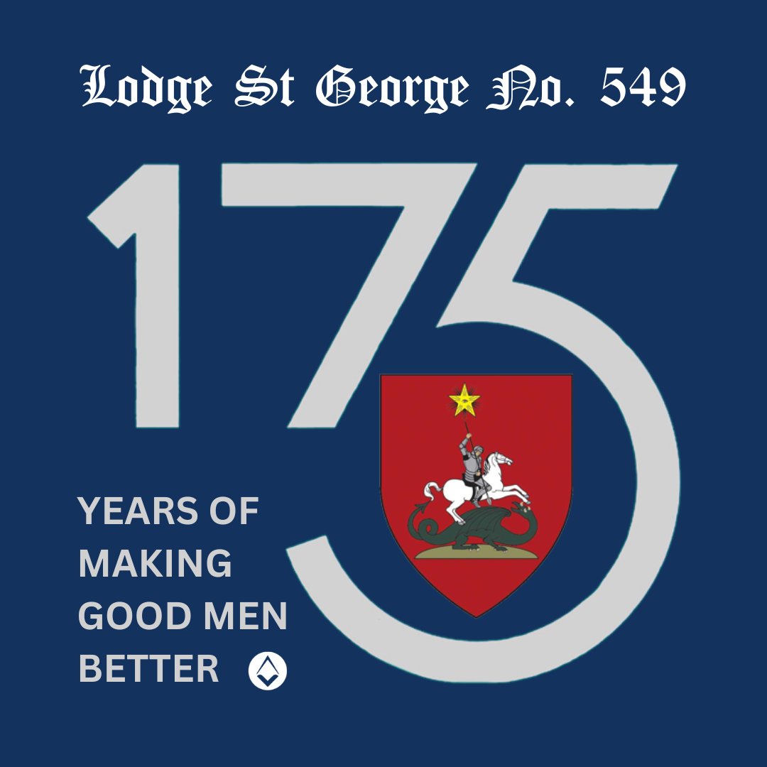 StGeorge549's tweet photo. On this day @StGeorge549  completes its 175th anniversary (we were granted our Warrant by the Earl of Zetland, Most Worshipful the Grand Master, on 3 February 1848).
@UGLE_GrandLodge @DglBomEC https://t.co/gKMzfogrNy
