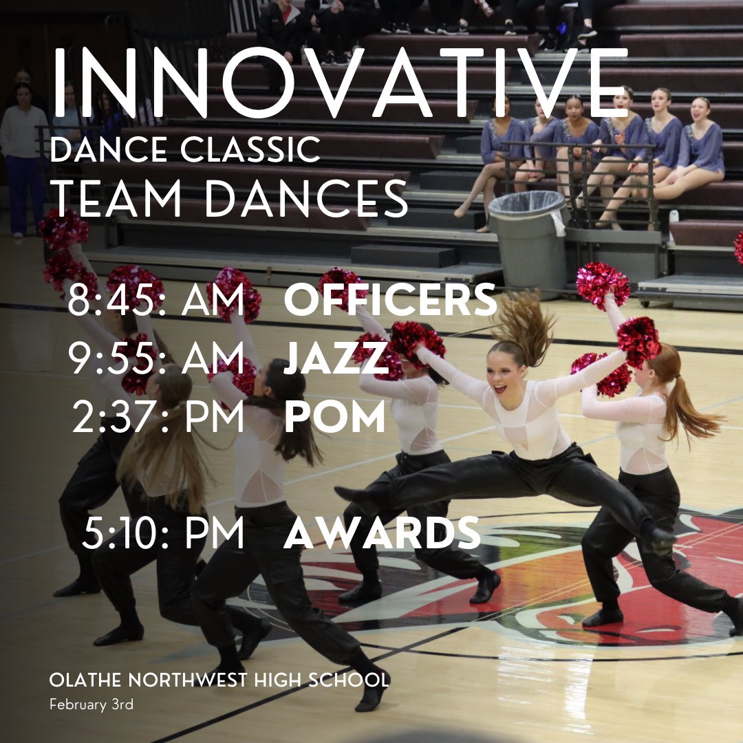 Come out and support these amazing ladies as they complete at the Innovative Dance Classic!