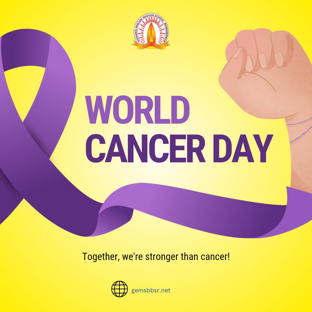 💪🌍✨ Join us in celebrating World Cancer Day! Together, we are stronger than cancer. Let's spread awareness, support each other, and strive for a healthier, happier world.
.
.
.
#WorldCancerDay #StrongerThanCancer #HealthyLiving #FutureLeaders #gems #bhubneshwar