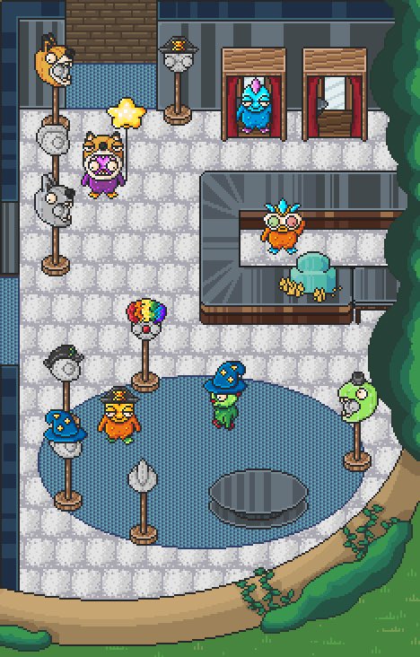 Fliboria's chic fashion emporium is gearing up to unveil its stylish hats to our inaugural beta testers.🎩✨ #Fliboria #BetaLaunch #pixelart #CommunityDriven #rpg #indiegame