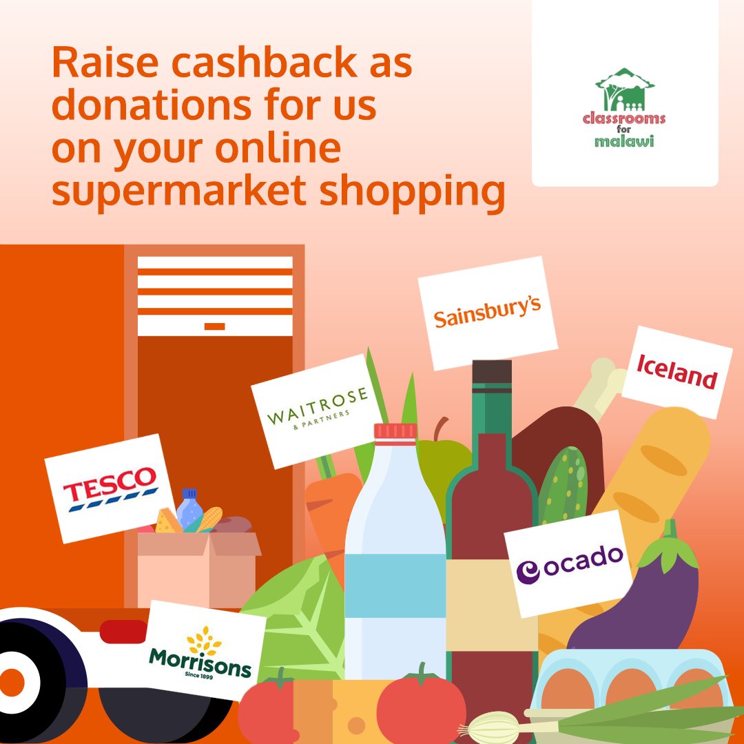 ClassroomsForMalawi (@classrms4malawi) on Twitter photo Get regular FREE donations for us when you shop online for groceries. It's a bit like cashback - but <a href="/giveasyoulive/">Give as you Live 💙❤️💚</a> pay the money you earn to us as a donation, for free!
Shop and raise > giveasyoulive.com/join/classroom… Get regular FREE donations for us when you shop online for groceries. It's a bit like cashback - but <a href="/giveasyoulive/">Give as you Live 💙❤️💚</a> pay the money you earn to us as a donation, for free!
Shop and raise > giveasyoulive.com/join/classroom…