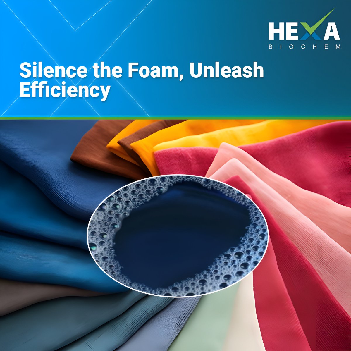 Hexabiochem's tweet image. Introducing DEFOAMER 3001, the non-silicone antifoaming champion across industries. Perfect for Textile, Leather, Petroleum, Refining, and Coating Industries, it excels with: Effective foam killing and restraining abilities.

#DEFOAMER3001 #FoamControl #EfficiencyUnleashed