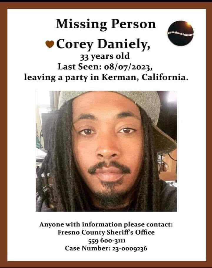 #Missing #California #coreydaniely