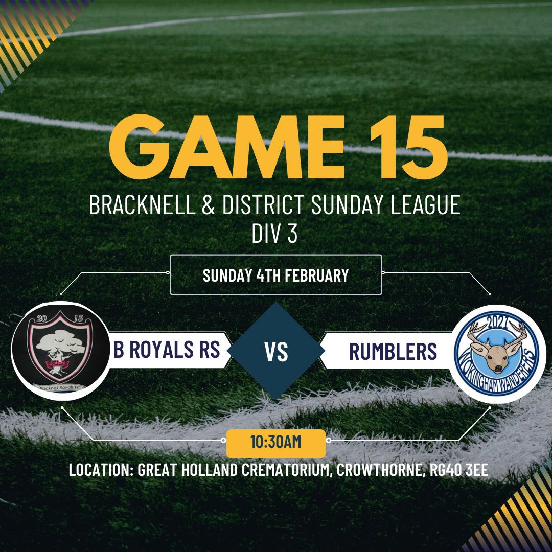 wandererswoko's tweet photo. 📆 ⚽️ - Game 15 - Doing the double over 1st?🤔

📍Away to Bracknell Royals Reserves this weekend as we look to do the double over them. So far The Rumblers are the only team to have won any points vs BRRs following our win in November🔙

It’s tight between the top four teams ➡️ https://t.co/PVJ0OOwxnf