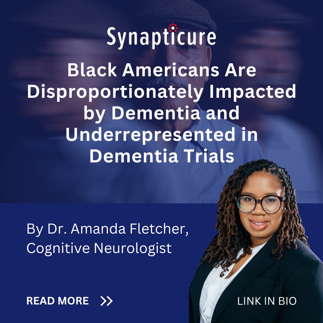Black Americans have a 2x risk of #Alzheimers &amp; comprise 14% of the US population, but are less than 5% of #dementia trial participants.

Dr. Amanda Fletcher is committed to changing this inequity. 

vist.ly/zkzx

#Neurotwitter #MinorityHealth #BlackHistoryMonth