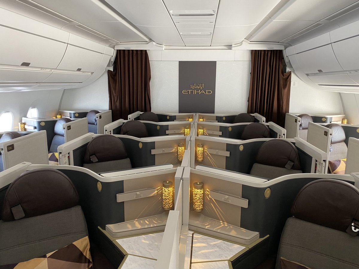 DominikZmuda's tweet photo. Flying Etihad Airways Business Class (A350-1000 · AUH-DEL) https://t.co/zWJYc4wu1Z https://t.co/AMIwk94eBM
