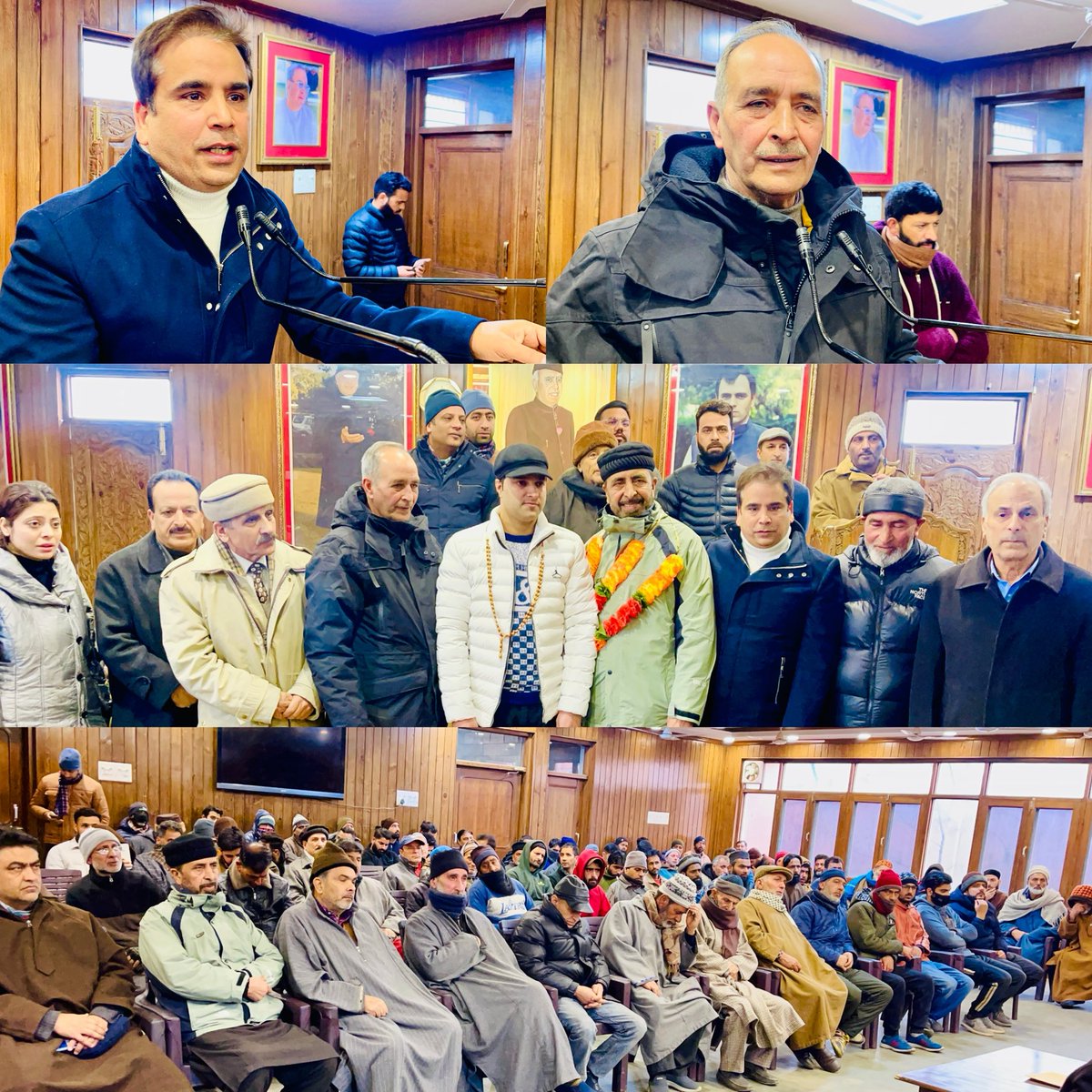 tanvirsadiq's tweet photo. Congratulations to Rafi Khan Sahab on being nominated as Block President and Adil Chowdhary as Secretary in the newly formed block within the Zadibal constituency (Dargah, Mir Behri, Rainawari). 

My Gratitude to District President @Peer_Afaq Sahab for his unwavering support and to the party members for making today's event a success, despite snowfall and inclement weather. 

Special mention to SheikhShahid, Mushtaq Beigh, Kifayat, Amin, Bilal, Goldie, Tufail, Imran, Fida, Amir Banday, Gulzar, Sameena, Showkat, Ali Ganie, and others for their contributions.