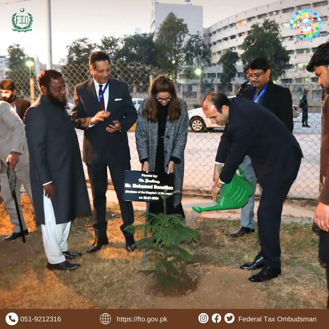 TaxOmbudsman's tweet photo. After cultural event, the OICOA Guests participated in tree plantation session at Federal Tax Ombudsman Secretariat.
#OICOA #oic #ftopakistan #treeplantation #islamabad https://t.co/SbU6BHoGhQ