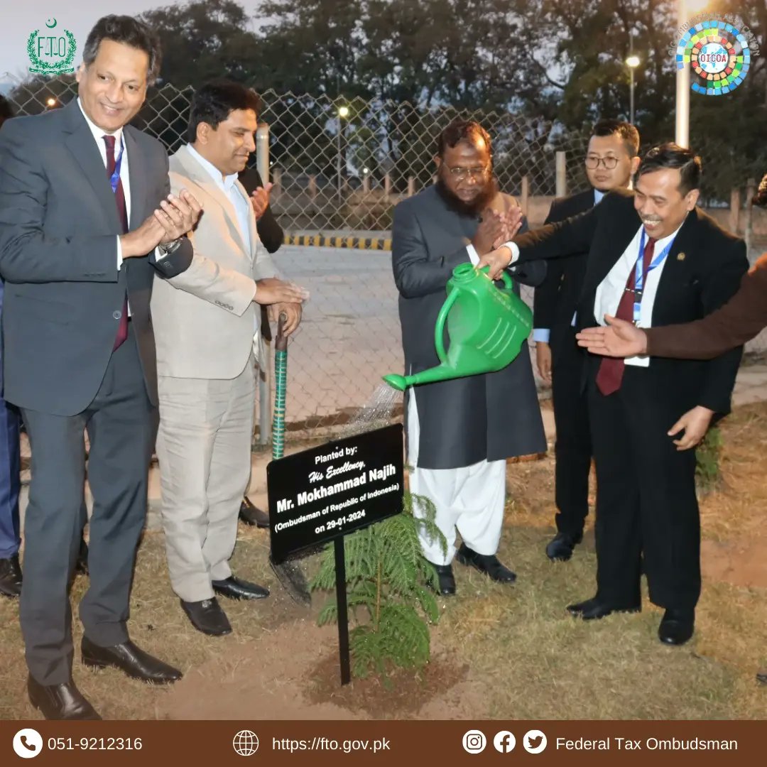 TaxOmbudsman's tweet photo. After cultural event, the OICOA Guests participated in tree plantation session at Federal Tax Ombudsman Secretariat.
#OICOA #oic #ftopakistan #treeplantation #islamabad https://t.co/SbU6BHoGhQ