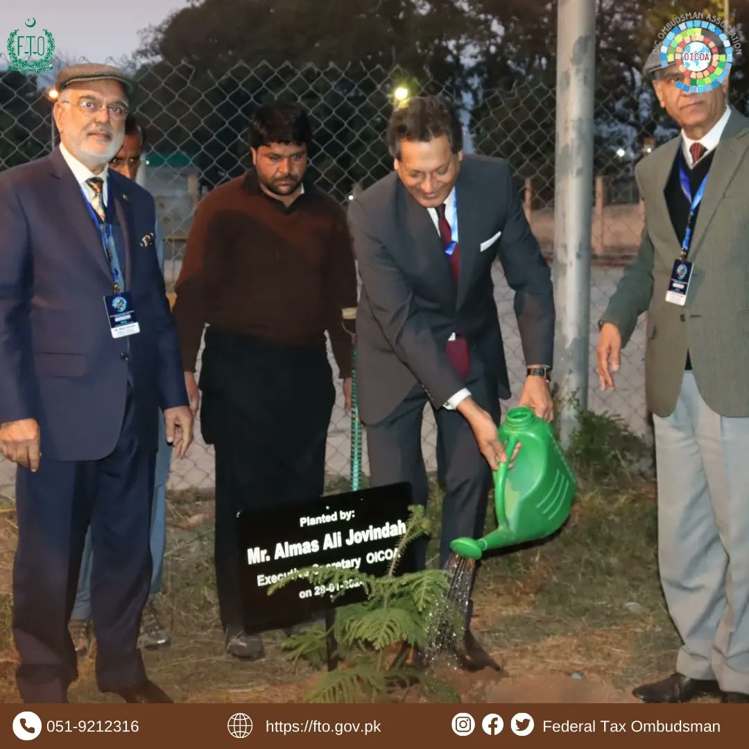 TaxOmbudsman's tweet photo. After cultural event, the OICOA Guests participated in tree plantation session at Federal Tax Ombudsman Secretariat.
#OICOA #oic #ftopakistan #treeplantation #islamabad https://t.co/FU3uGGW79K