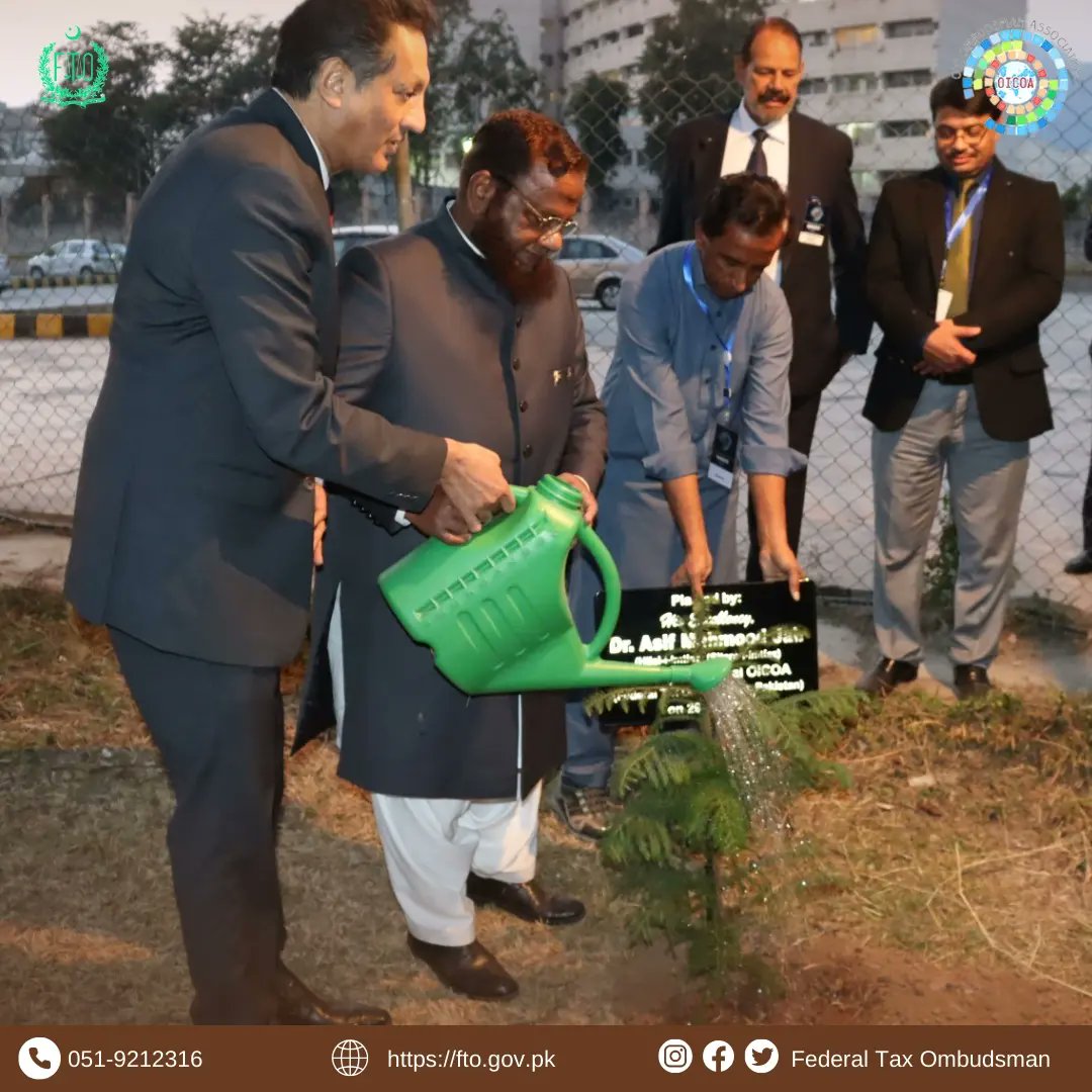 TaxOmbudsman's tweet photo. After cultural event, the OICOA Guests participated in tree plantation session at Federal Tax Ombudsman Secretariat.
#OICOA #oic #ftopakistan #treeplantation #islamabad https://t.co/FU3uGGW79K