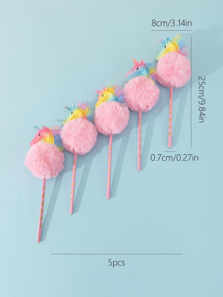 PencilSiye's tweet photo. 5pcs/Set Colorful Unicorn Plush Ball Novelty HB Pencils~
#art #factory #color #colour #prismacolor #zenacolor #pen #pencil #watercolor #paint #draw #manufacturer  #office #school #stationery  #Drawing #marker
#OEM  #customized #crayola #zieler #riot #hinkler #arteza https://t.co/CPzUiCzNp4