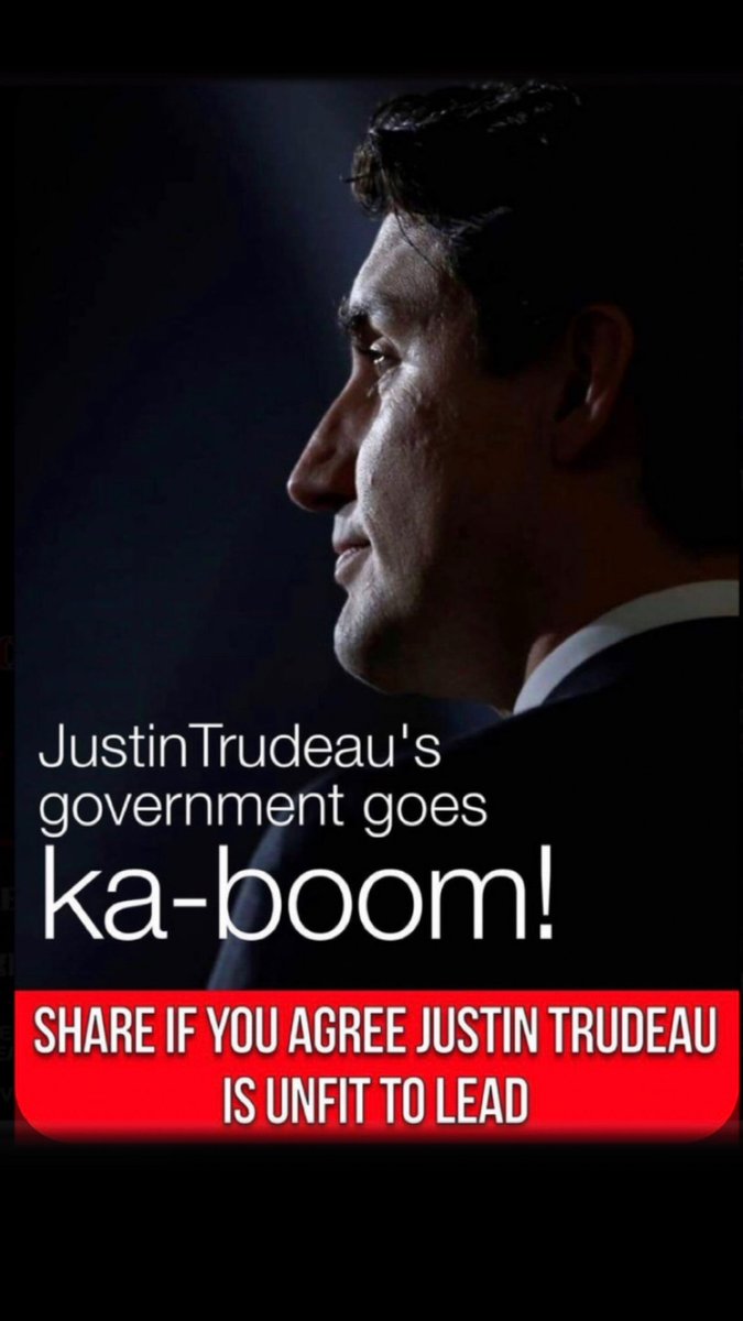 Definitely Unfit To Lead ..
#TrudeauCorruptAF 
#Pierre4PM
