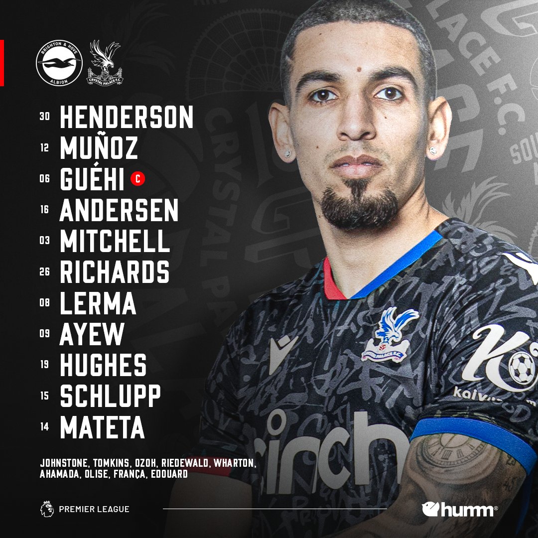 CPFC's tweet photo. Today's Palace XI ❤️💙

#BHACRY | @shophumm