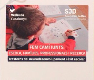Presents a la Jornada sobre els Trastorns del Neurodesenvolupament i l'Èxit Escolar. 
Fem camí junts: escola, famílies, professionals i recerca. 
Matí de trobada i aprenentatge compartit amb l'objectiu de ser #escolaoberta i #escolainclusiva