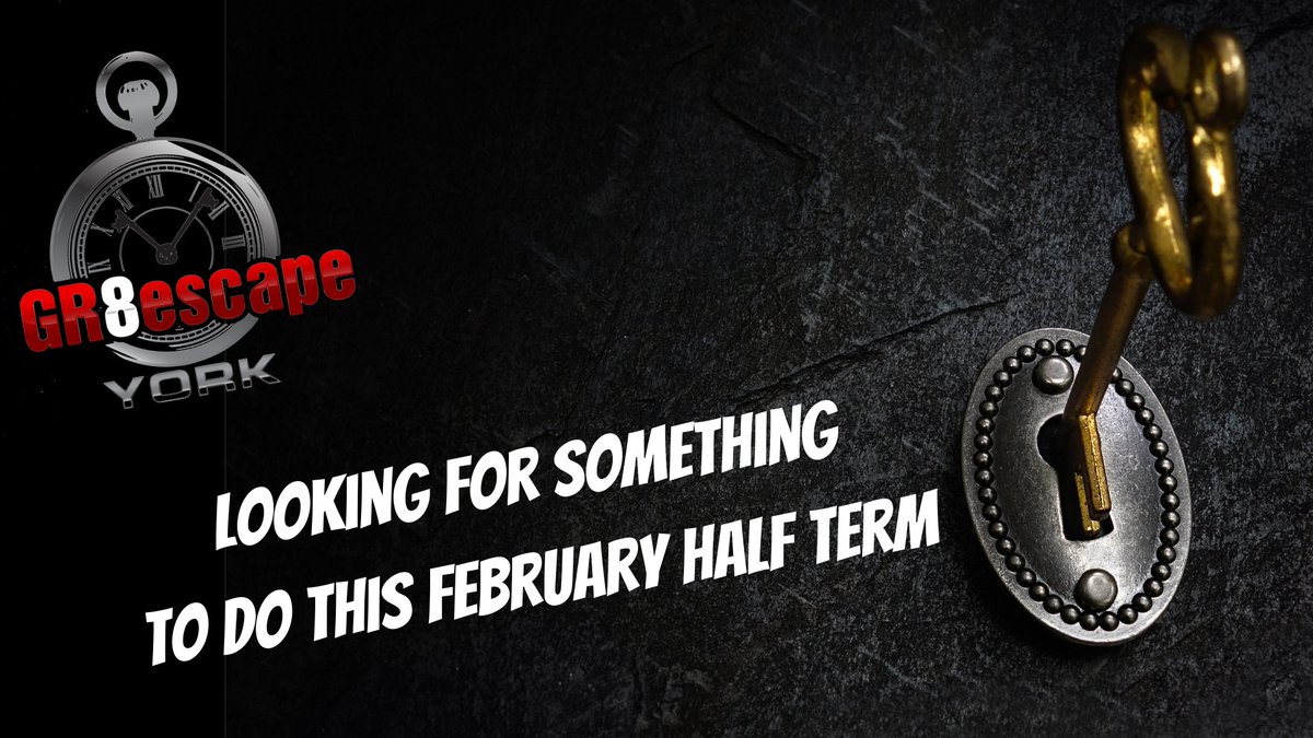 Looking for something to do this Half Term. We have frozen our prices again!!!
Book one of our Escape Rooms in York and save money on your Escape Room experience.
gr8escapeyork.co.uk