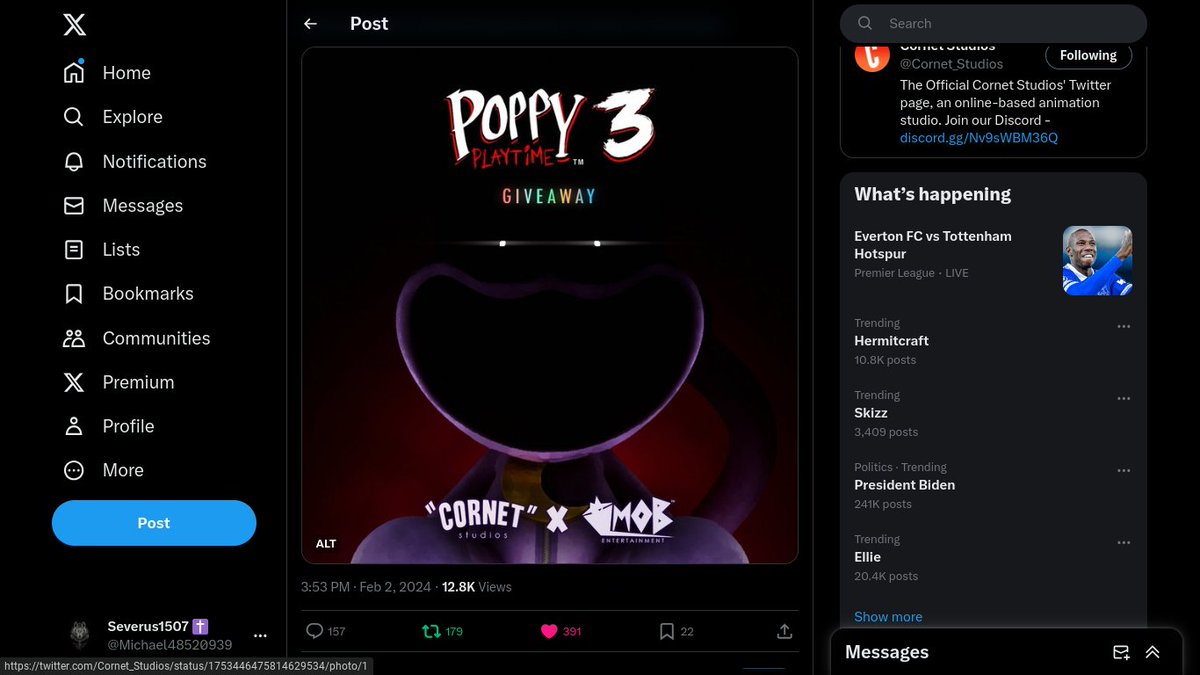 DaRealWatcher's tweet photo. @Cornet_Studios 🤞 https://t.co/ep7CmPge6y