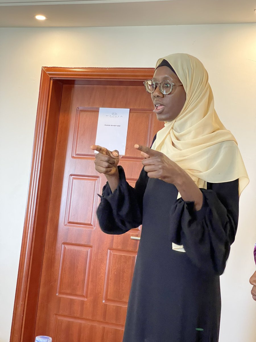 Ending today’s session with the impeccable Sainabou Drammeh on the important topic of Mental Health and Psychosocial Support. She speaks on the importance of breaking generational trauma by unlearning toxic mindsets that threaten our wellbeing. #thewomanboss #Me2AtFGM