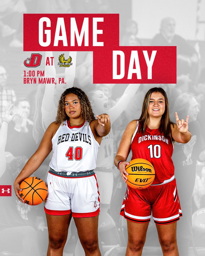 DickinsonColWBB's tweet photo. 🚨GAME DAY 🚨 We hit the road to take on Bryn Mawr at 1️⃣pm‼️ if you can’t make the road trip 🚗 use this link to watch 💻: https://t.co/aWPXAhUvp1 #dson #rolldevs #DCWB https://t.co/CQYJQyrz3C