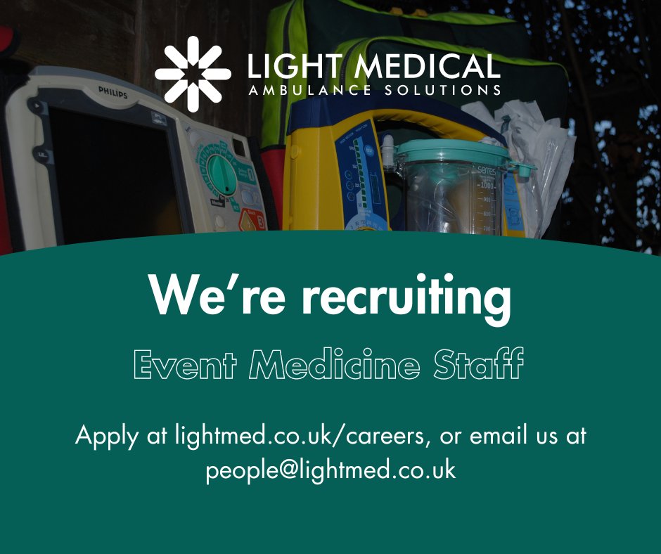 lightmed_'s tweet image. 🚨 We're hiring at LightMed! 🚑 Join us in shaping the future of event medical services. We're looking for First Responders, ECAs, EMTs, Paramedics, Nurses, and Doctors. Based in Alderley Edge, open to all UK candidates.

lightmed.co.uk/careers/

#eventmedics #frec #ambulance