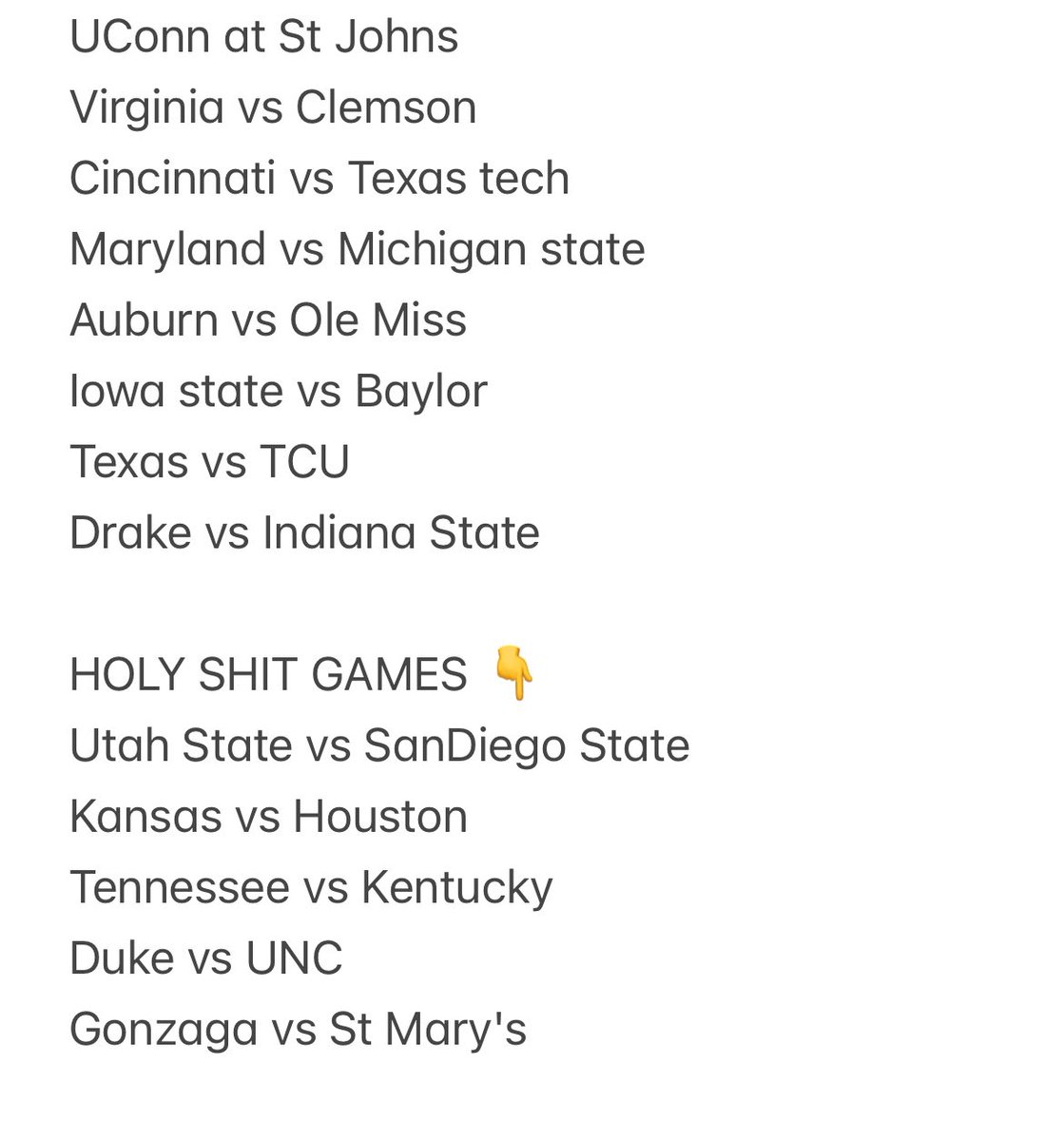 JFirestoneMPSC's tweet photo. Who’s ready for a HUGE day of #CollegeBasketball today. This is EASILY one of the BIGGEST Saturday slates I can remember in a VERY LONG TIME! 

Sit back, relax, grab a beer and watch about 13 hours of hoops 

March is just around the corner 

#GamblingTwitter #MarchMadness https://t.co/Fgg37Vz6vs