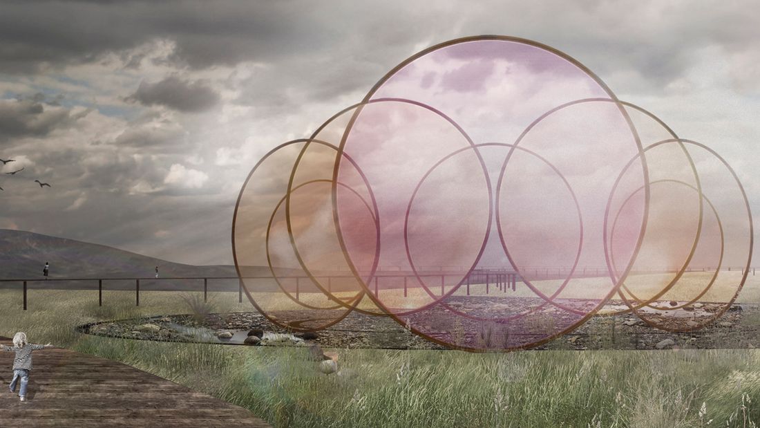 olafureliasson's tweet photo. ‘Condensation pavilion’, a proposal by @SOS_Berlin, 2017, for the DMZ (demilitarized zone dividing South and North Korea), is a pavilion made of its own environment: the wind, the fog, and the forest come together to create a tranquil space. https://t.co/QLm0vSKJHz