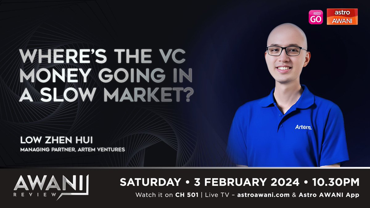 VC funding may be down, but not all hope is lost for startups. Early-stage investor Artem Ventures’ Low Zhen Hui speaks to @cynthiaAWANI about where the money is going, spotting promising investments and exciting markets for 2024. @501Awani